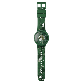 Swatch - Camoflower Green - Quadrante Trasparente