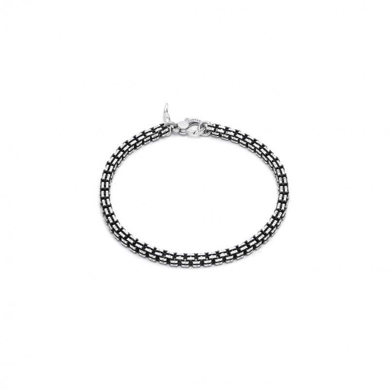 Giovanni Raspini - Bracciale Maglia Quadra - Argento