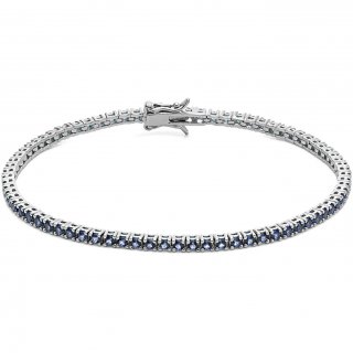 Bracciale Tennis Uomo Argento 925 Gioiello Comete Tennis