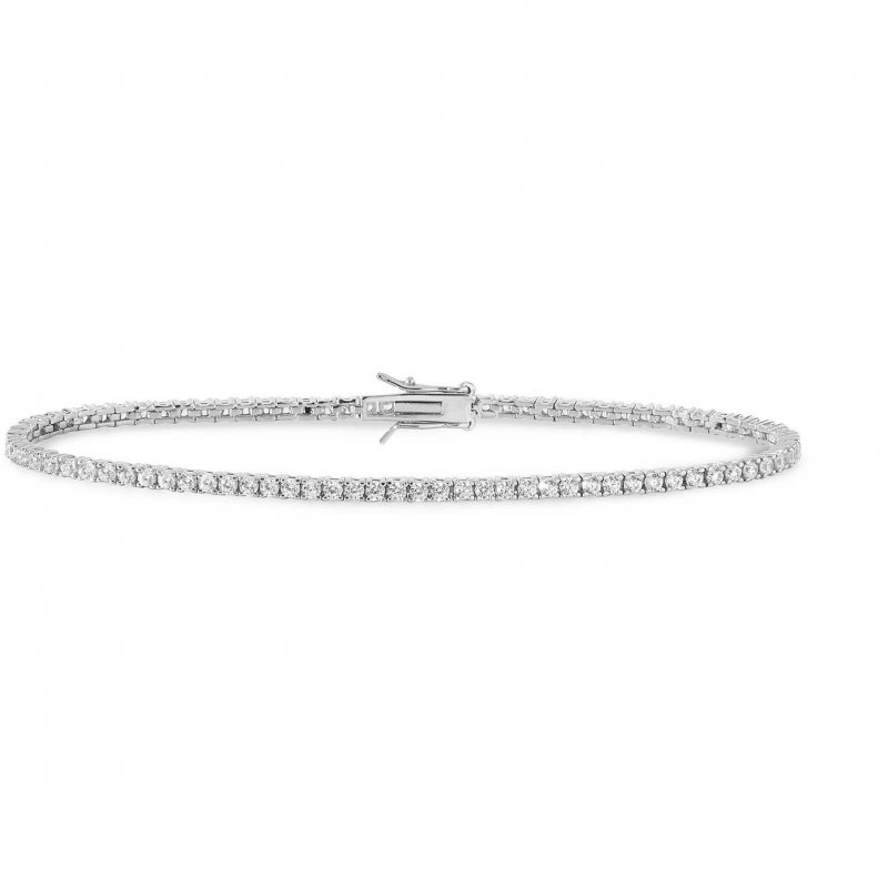 Bracciale Tennis Donna Argento 925 Gioiello Comete Farfalle