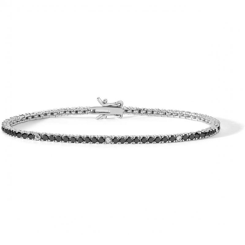 Bracciale Tennis Uomo Argento 925 Gioiello Comete Tennis