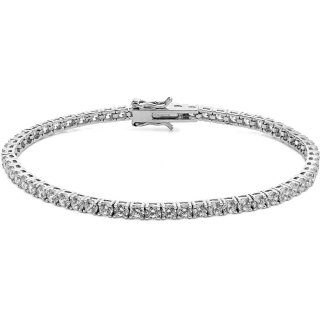 Bracciale Tennis Uomo Argento 925 Gioiello Comete Tennis