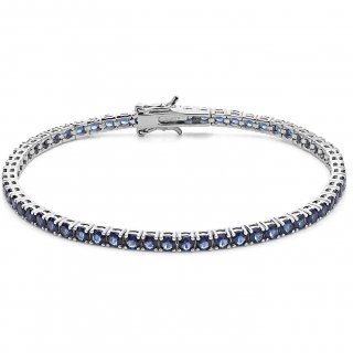 Bracciale Tennis Uomo Argento 925 Gioiello Comete Tennis