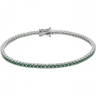 Bracciale Tennis Uomo Argento 925 Gioiello Comete Tennis