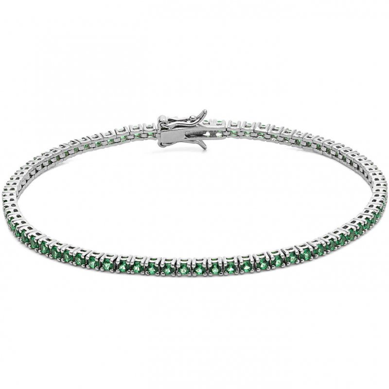 Bracciale Tennis Uomo Argento 925 Gioiello Comete Tennis