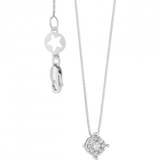 Collana Donna Gioielli Comete Rose Di Diamanti