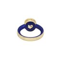 Chantecler - Anello Paillettes Oro Kt 18 - Zaffiri - Smalto Blu