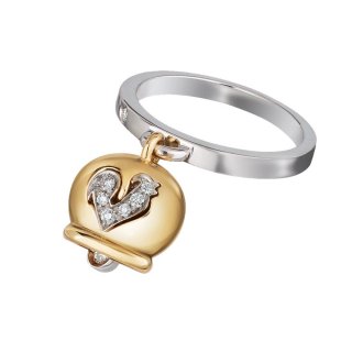 Chantecler - Anello Campanelle - Oro Kt 18 - Diamanti
