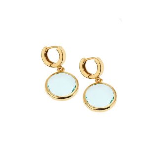 Orecchini Scattino Le Chicche Con Paste Vitree 16Mm Acquamarina