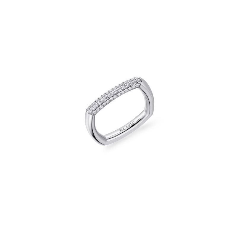 Rosato - Anello Donna - Collezione Bianca - Argento