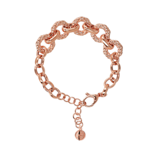 Bronzallure - Bracciale Catena Rolo - Rondelle Rigate