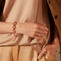 Bronzallure - Bracciale Catena Rolo - Rondelle Rigate