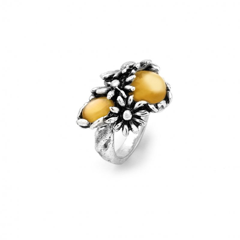 Giovanni Raspini - Anello Daisy - Argento E Madreperla