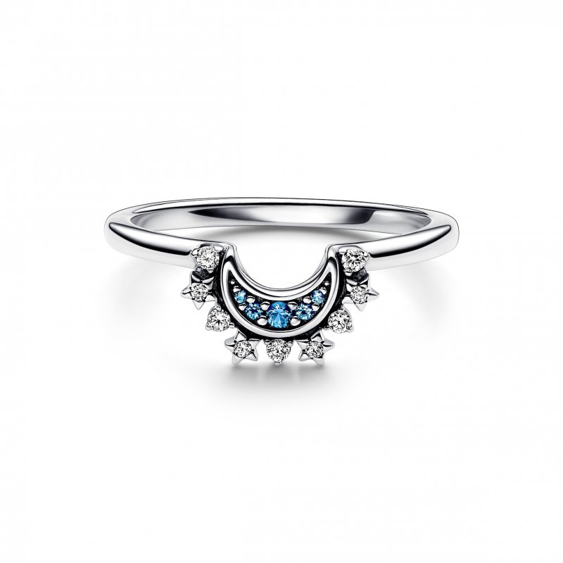 Anello Luna Pietre Blu