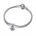 Charm pendente doppio Rondine Scintillante e Messaggio
