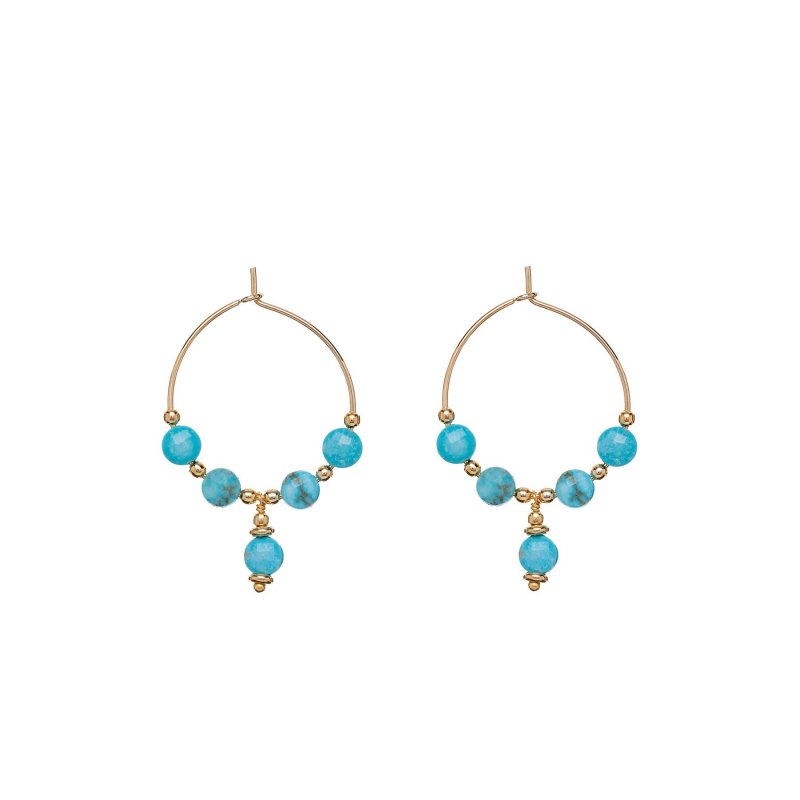 Alisia - Orecchini Odessa - Argento 925 - Pietre Turchesi