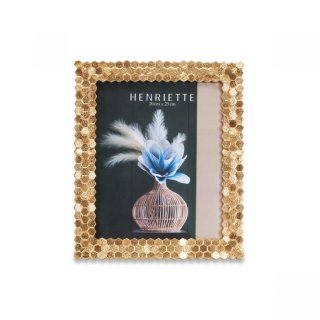 Henriette - Cornice Esagoni 26×31 Oro - Resina