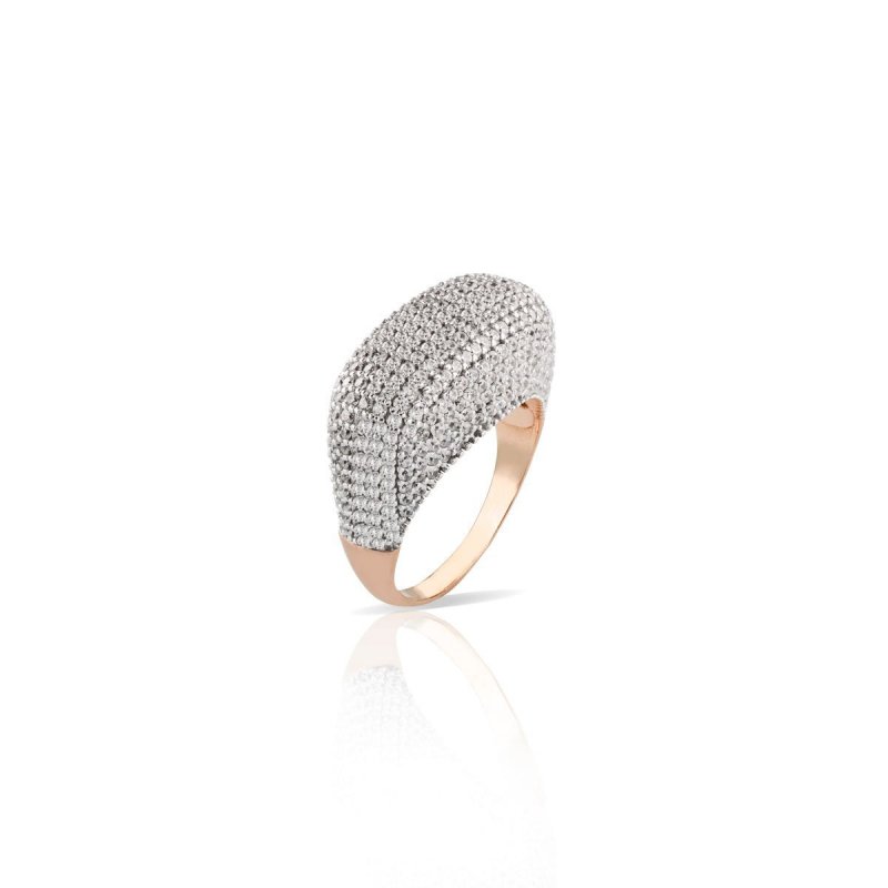 Sogni - Anello Fantasia Pavé Bianco - Argento 925 - Zirconi