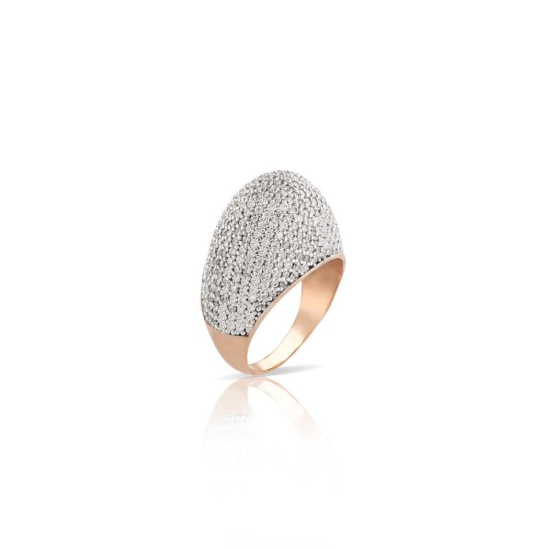 Sogni - Anello Fantasia Pavé Bianco - Argento 925 - Zirconi