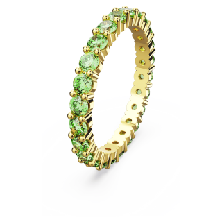 Swarovski - Anello Matrix - Verde - Placcato Color Oro