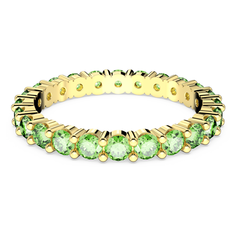 Swarovski - Anello Matrix - Verde - Placcato Color Oro