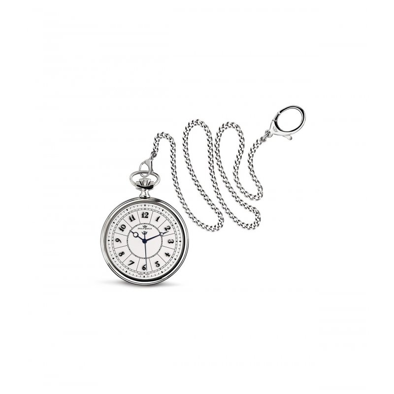 Philip Watch - Orologio Tasca - Acciaio - Bianco