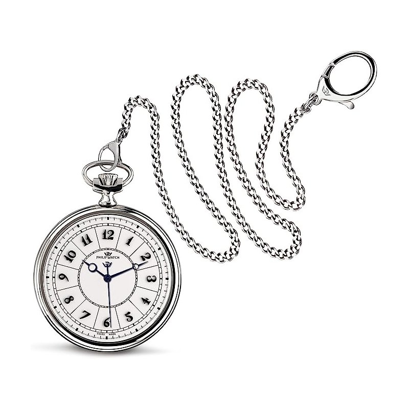 Philip Watch - Orologio Tasca - Acciaio - Bianco