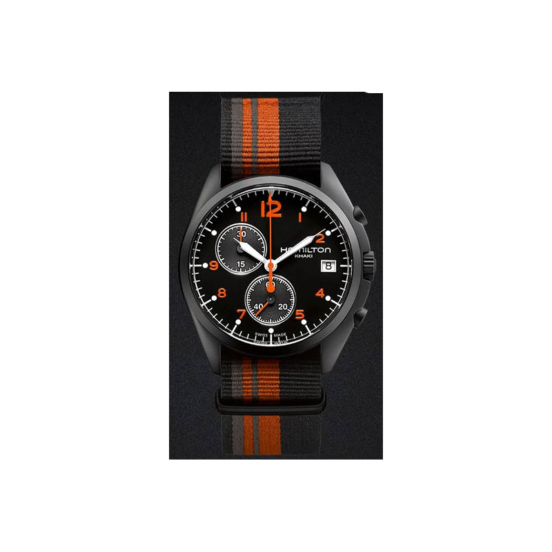 Hamilton - Khaki Aviation Pilot - Acciaio - Nero