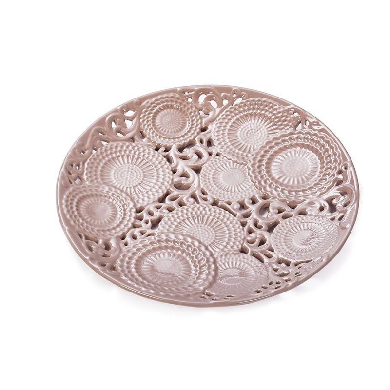 Henriette - Centrotavola Rosa - Ceramica