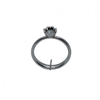 Chimento - Anello Solitario - Oro Bianco - Donna