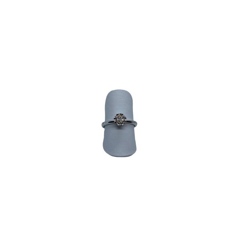 Chimento - Anello Solitario - Oro Bianco - Donna