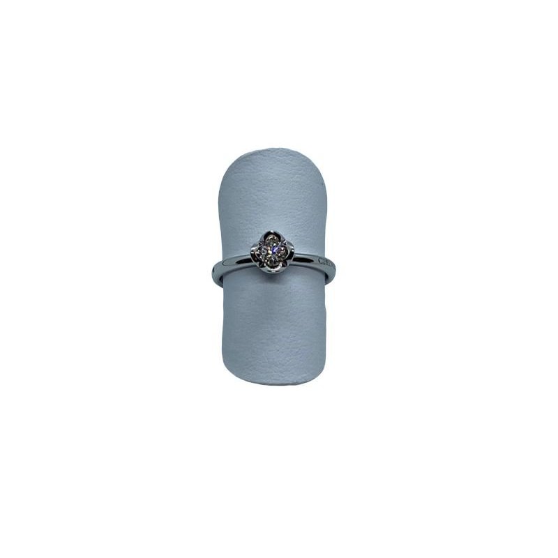 Chimento - Anello Solitario - Oro Bianco - Donna