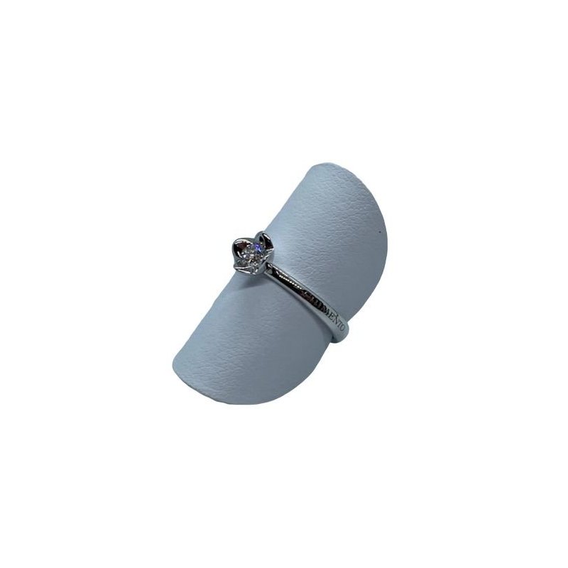Chimento - Anello Solitario - Oro Bianco - Donna