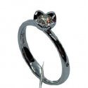 Chimento - Anello Solitario - Oro Bianco - Donna