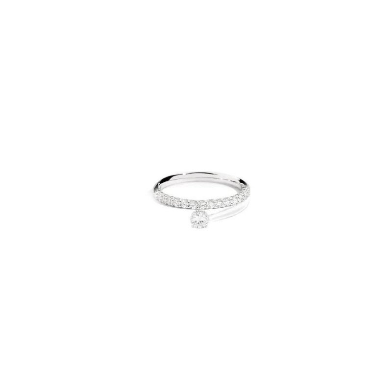 Anello - Donna - Recarlo - R01SF014/048-14 - Oro bianco