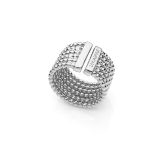 Anello a fascia catena a palline