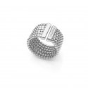 Anello a fascia catena a palline