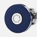 Montblanc - Gemelli Rotondi - Acciaio Pregiato - Resina Blu