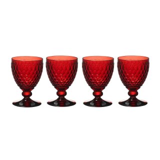 Set 4 Calici Vino Rosso Boston Coloured Rosso 11-7309-0020