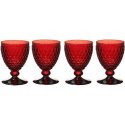 Set 4 Calici Vino Rosso Boston Coloured Rosso 11-7309-0020