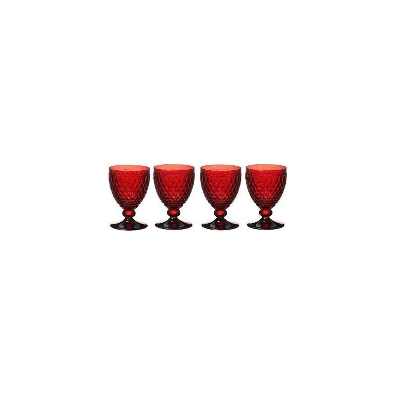 Set 4 Calici Vino Rosso Boston Coloured Rosso 11-7309-0020