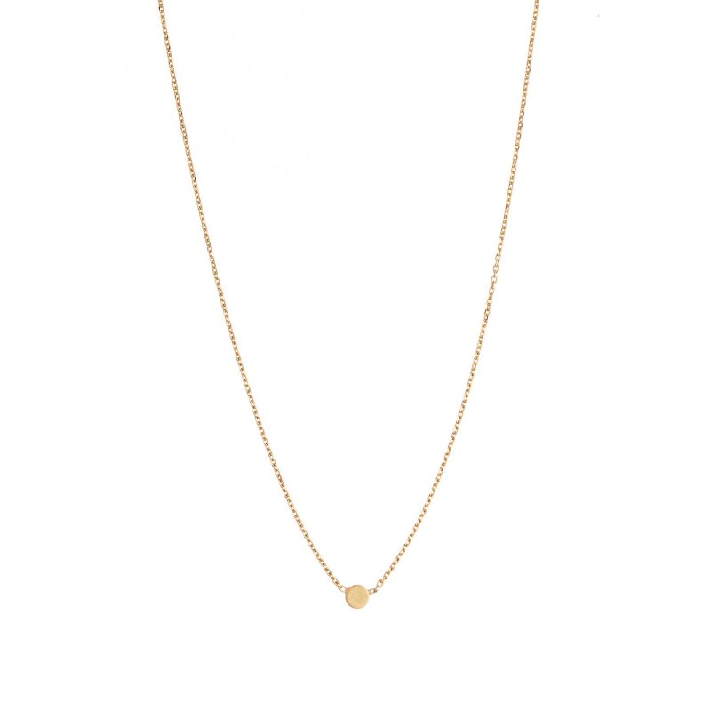 Alisia - Collana In Argento 925 - Piccolo Tondino Satinato