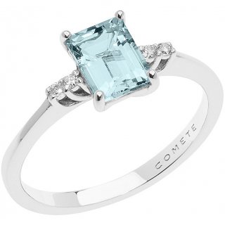 Anello Donna Gioielli Comete Fantasia Di Acquamarina Anq 340
