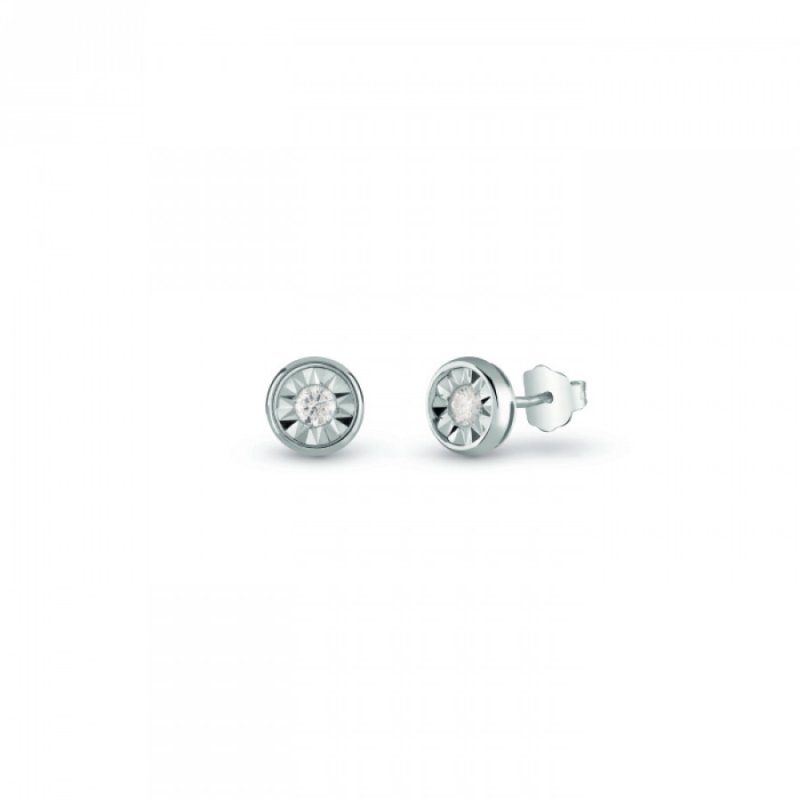 Bliss - Orecchini Rugiada - Oro Bianco - Diamanti