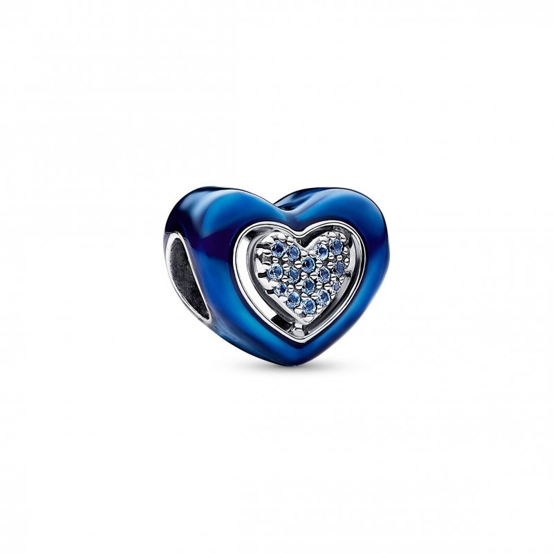 Cuore Blu Girevole