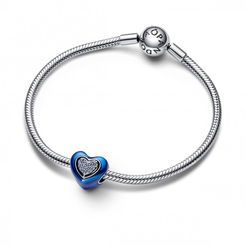 Cuore Blu Girevole
