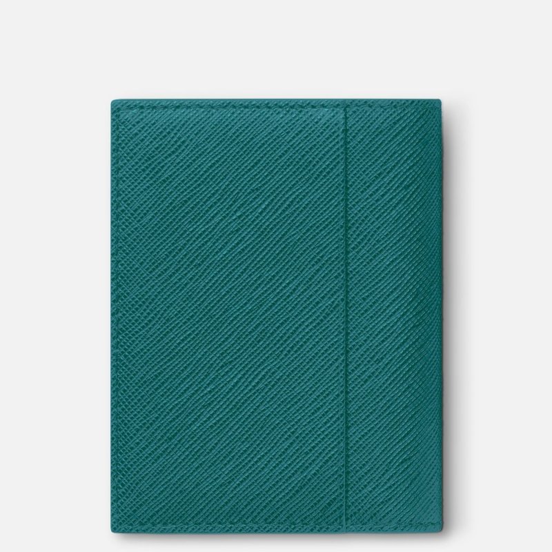 Montblanc - Porta Carte Sartorial - Fern Blue - Pelle