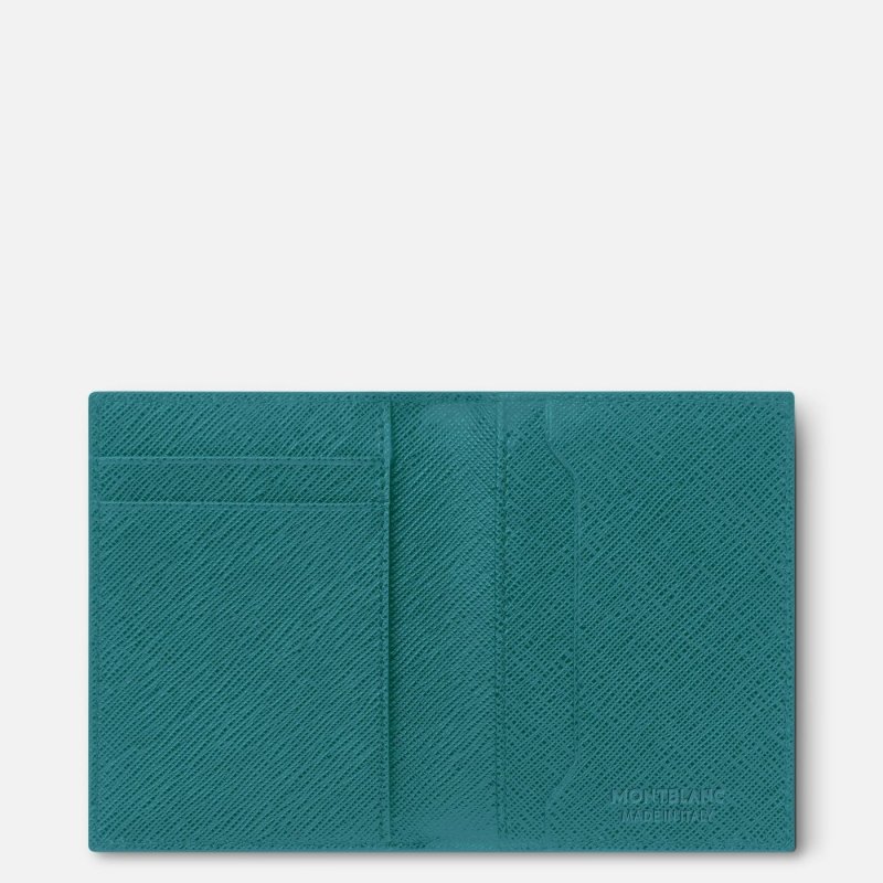 Montblanc - Porta Carte Sartorial - Fern Blue - Pelle
