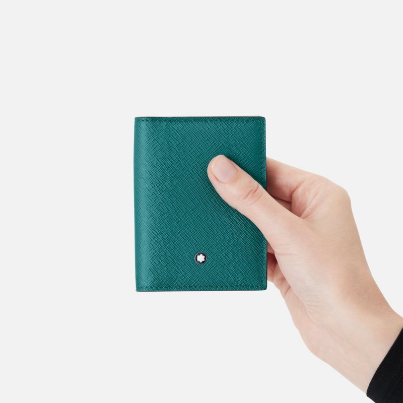 Montblanc - Porta Carte Sartorial - Fern Blue - Pelle