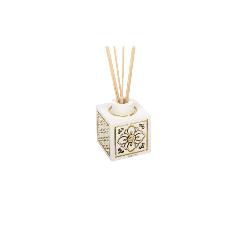 Profumatore fiore oro 5,5x5,5 x 7 h